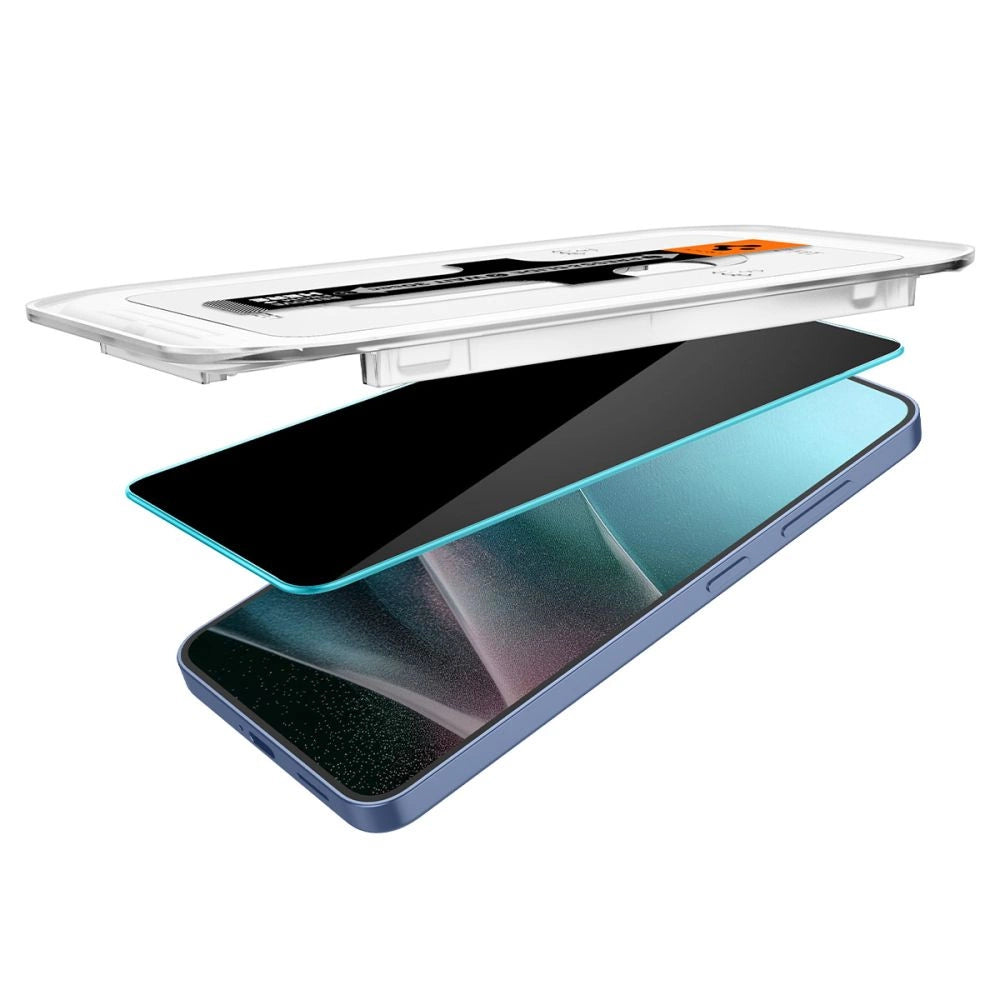 Spigen Glas.TR &quot;Ez Fit&quot; Privacy HD 2-pack privacy glass for Samsung Galaxy S24 / S25_5
