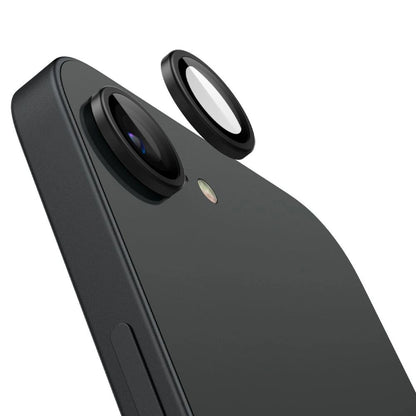Spigen Optik Pro GLAS.TR &quot;Ez Fit&quot; Camera Cover 2-pack for iPhone 16e - Black_2