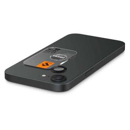 Spigen Optik Pro GLAS.TR &quot;Ez Fit&quot; Camera Cover 2-pack for iPhone 16e - Black_4