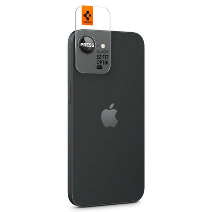 Spigen Optik Pro GLAS.TR &quot;Ez Fit&quot; Camera Cover 2-pack for iPhone 16e - Black_5