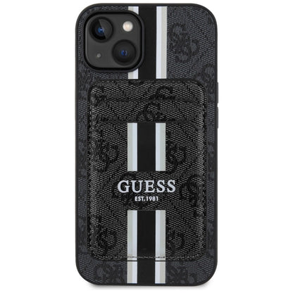 Guess 4G Stripes case with Magsafe wallet for iPhone 15 black_1