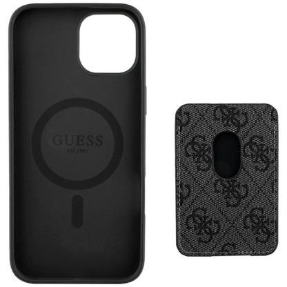 Guess 4G Stripes case with Magsafe wallet for iPhone 15 black_4