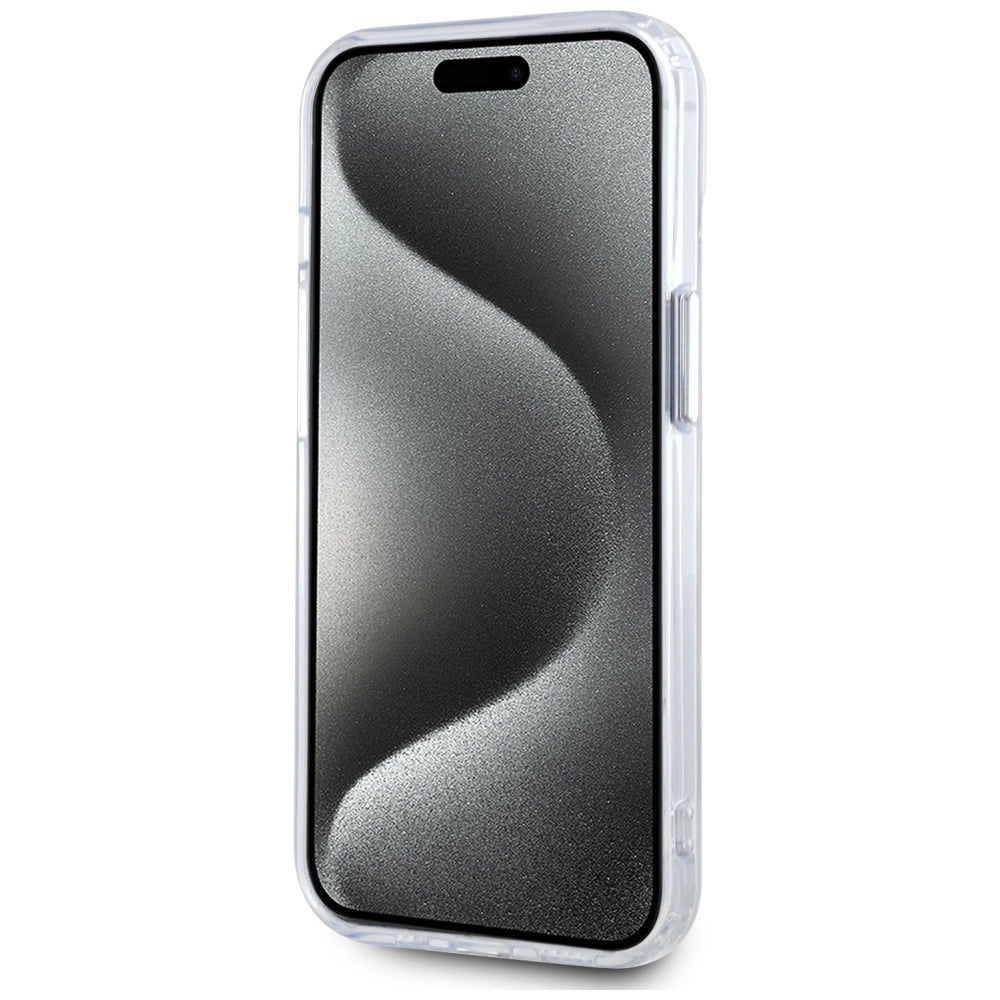 Karl Lagerfeld IML Metal Karl Head MagSafe Case for iPhone 15 White_4