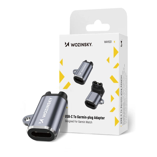 Wozinsky WAYGS1 USB-C Adapter for Garmin Smartwatch - Gray_0