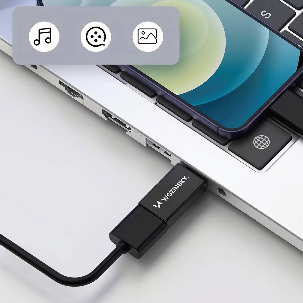 Wozinsky W10GY1S USB-C - USB-A 3.2 10Gb/s Adapter - Black_6