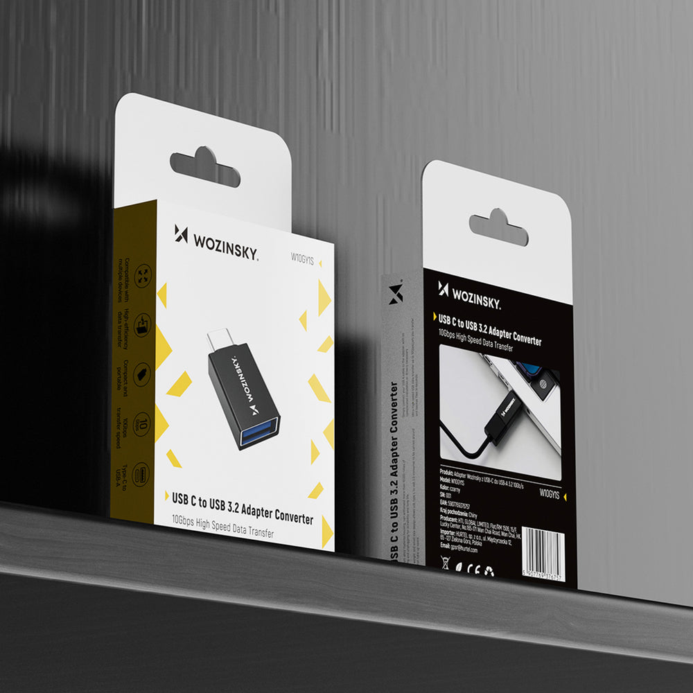 Wozinsky W10GY1S USB-C - USB-A 3.2 10Gb/s Adapter - Black_9