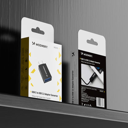 Wozinsky W10GY1S USB-C - USB-A 3.2 10Gb/s Adapter - Black_9