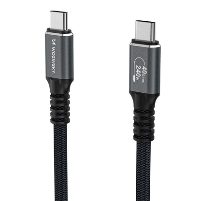 Wozinsky WPS-UY41S USB-C Thunderbolt 4 Cable 240W 1m 4K - Black_2