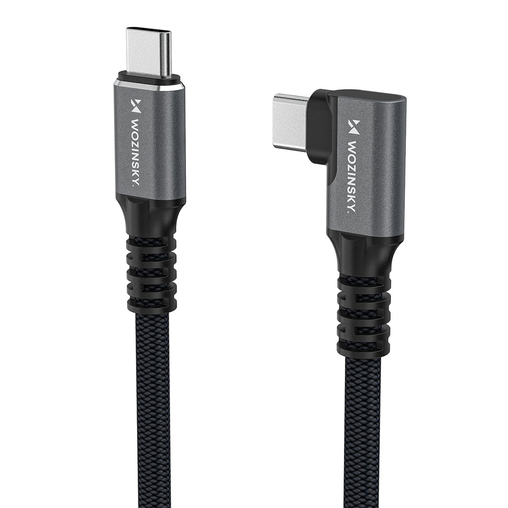 Kabel kątowy Wozinsky WPS2-UY41S USB-C Thunderbolt 4 240W 2m 4K - czarny_2