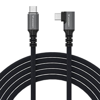 Wozinsky WPS3-UY41S USB-C Thunderbolt 4 240W 1m 4K Angled Cable - Black_1