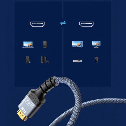 Wozinsky WPS-16AYL2S DisplayPort 2.1 Cable VESA Certified 80 Gb/s 16K@60Hz 8K@120Hz 4K@240Hz HDR HDCP DSC 2m - Black_6