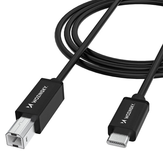 Wozinsky WKDDY1S USB-B - USB-C Cable 1m - Black_0