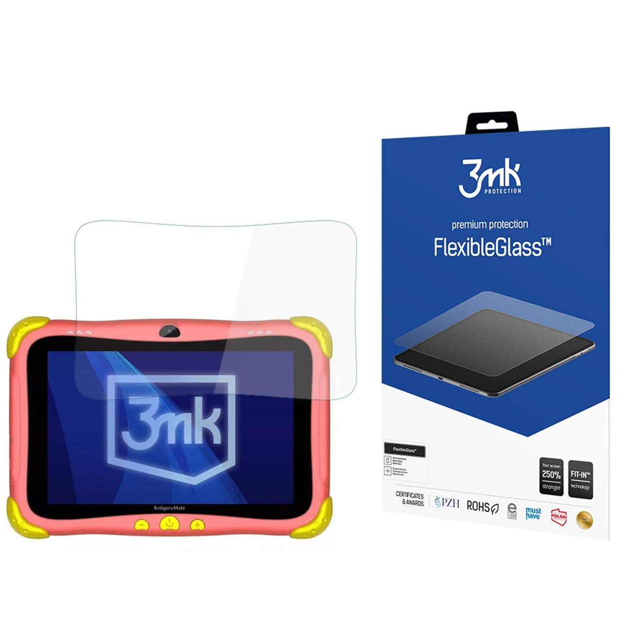 Hybrid glass 3mk FlexibleGlass on Kruger&amp;Matz FUN 808_0