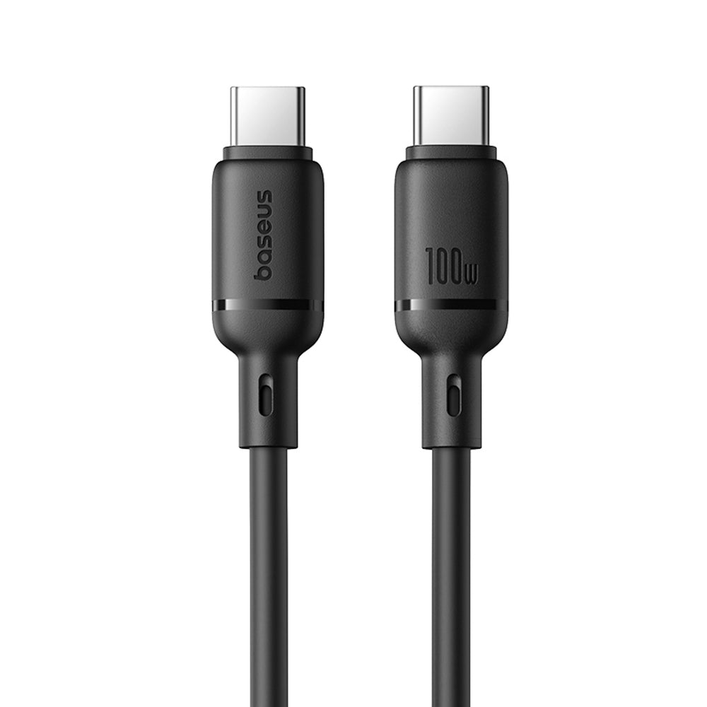 Baseus Silky Series 100W USB-C - USB-C 1m Cable - Black_0
