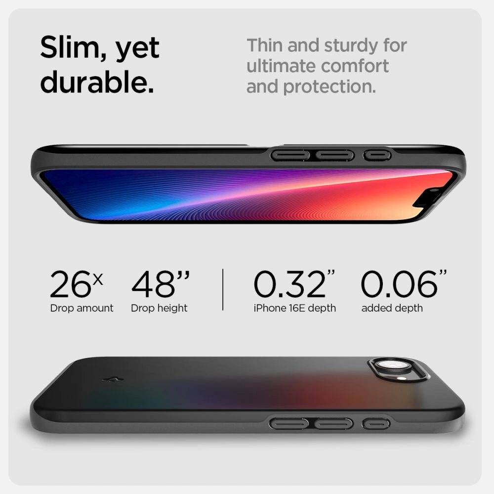 Spigen Thin Fit Mag iPhone 16e Case - Black_12