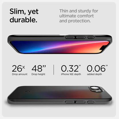 Spigen Thin Fit Mag iPhone 16e Case - Black_12