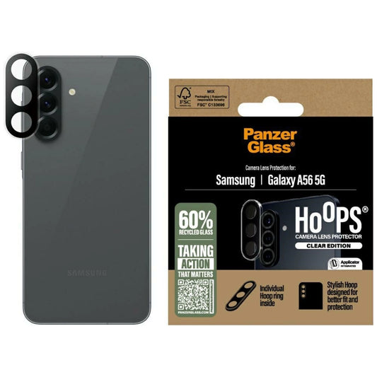 PanzerGlass Hoops Lens Protector Tempered Glass for Samsung Galaxy A56 5G - Clear_0