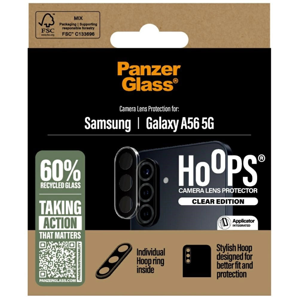 PanzerGlass Hoops Lens Protector Tempered Glass for Samsung Galaxy A56 5G - Clear_3