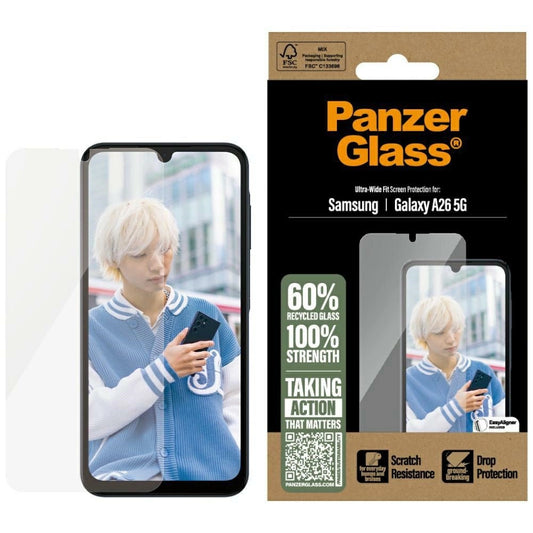 PanzerGlass Ultra-Wide Fit Tempered Glass for Samsung Galaxy A26 5G - Clear_0