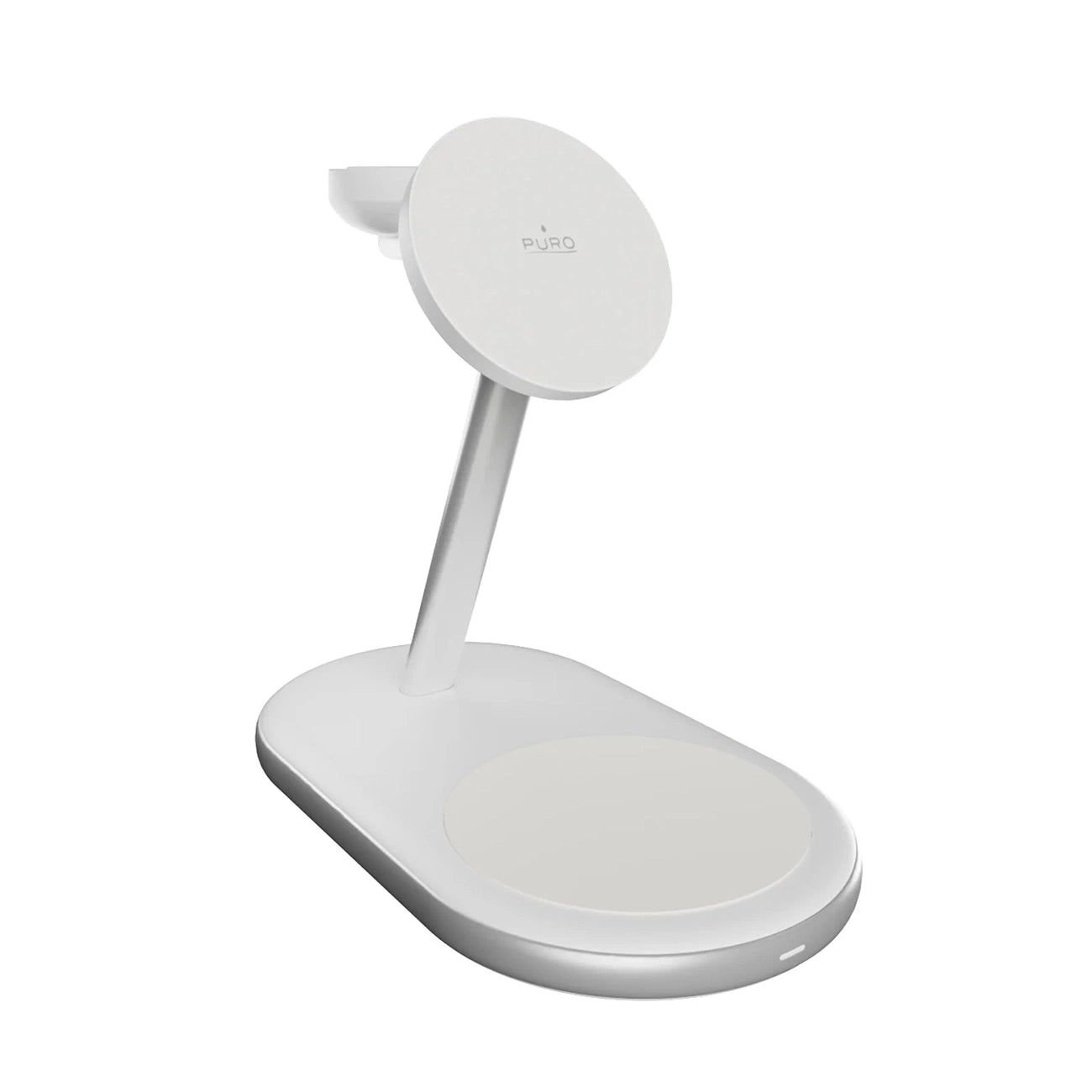 Puro Mag Station Qi2 3-in-1 Wireless Charger Compatible with MagSafe - White_3