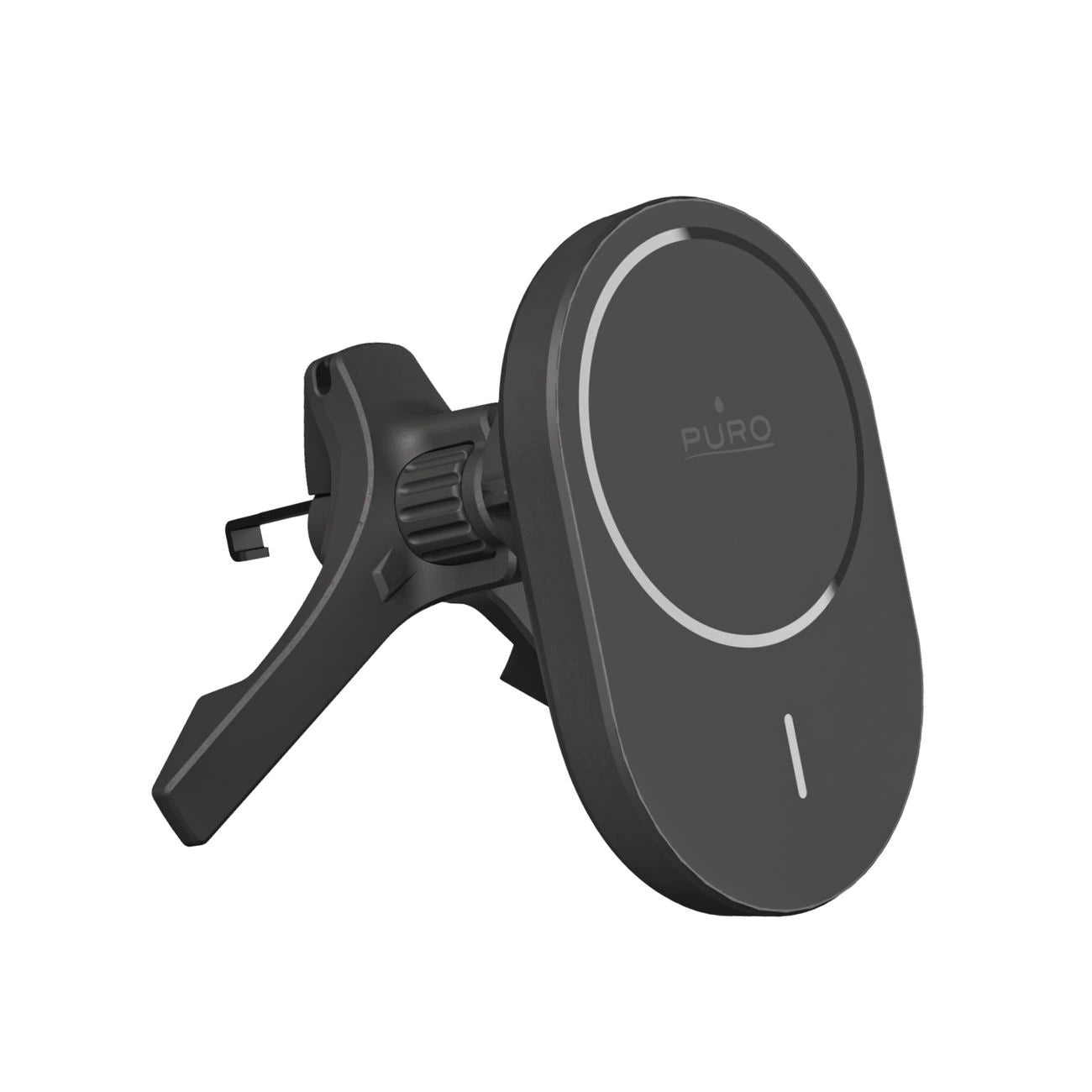 Puro Car Holder with Qi2 Charger, MagSafe Compatible - Black_0