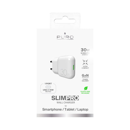 GaN Puro SLIMPRO 30W USB-C Wall Charger - White_2