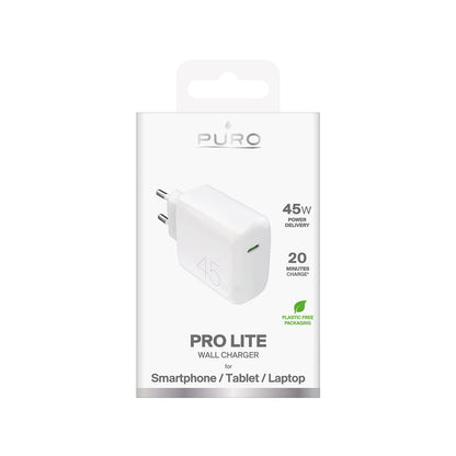 Puro PROLITE 45W USB-C Wall Charger - White_1