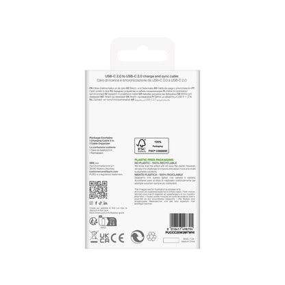 Puro TPE 25W USB-C - USB-C 3m Cable - White_2