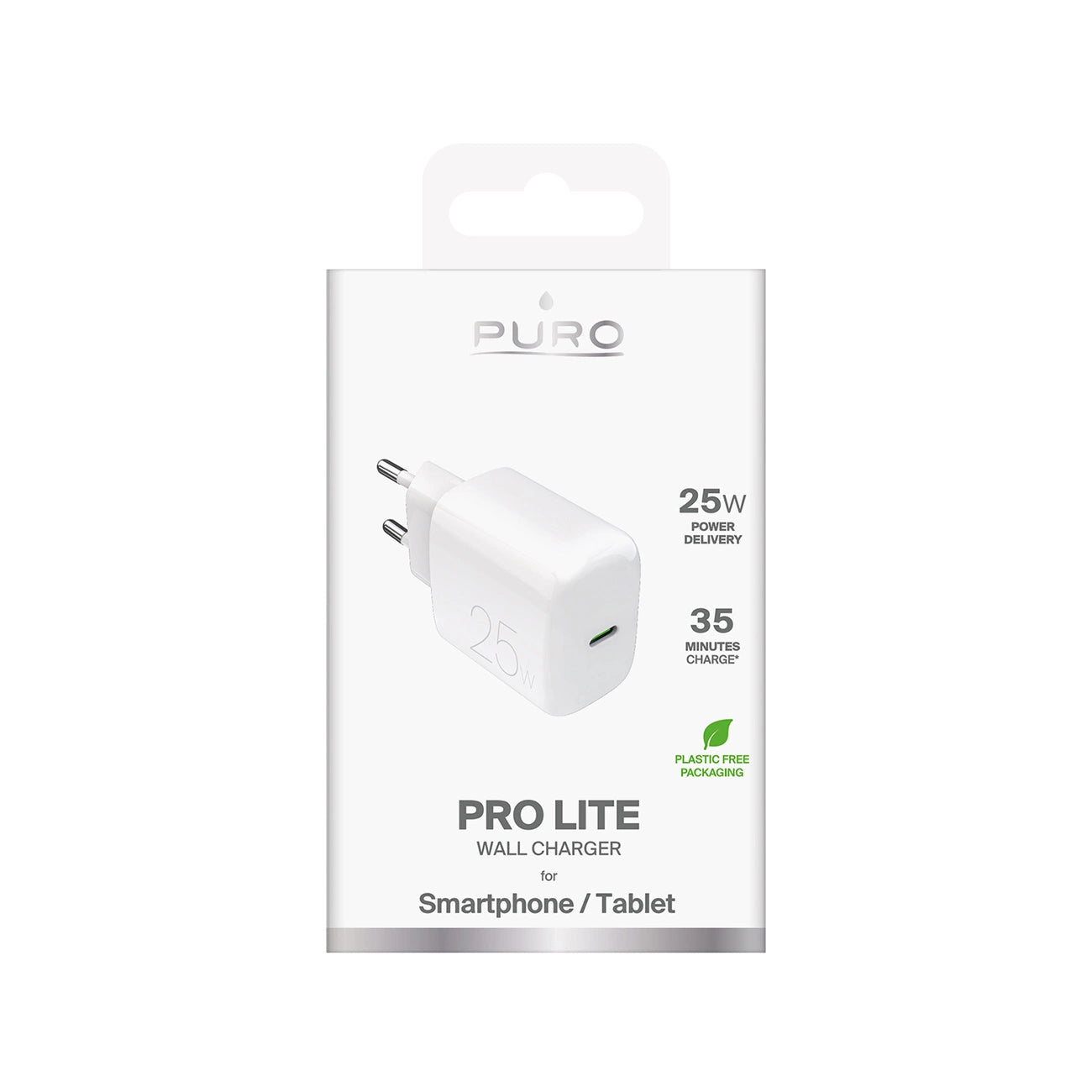 Puro Daily Prolite 25W USB-C Power Delivery Charger - White_1