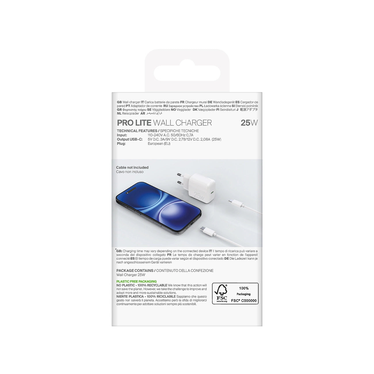 Puro Daily Prolite 25W USB-C Power Delivery Charger - White_2