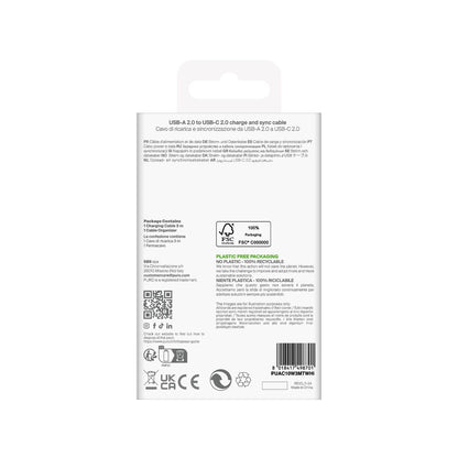 Puro TPE 10W USB-A - USB-C Cable 3m - White_2