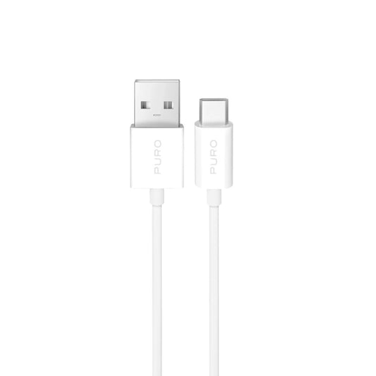 Puro TPE 10W USB-A - USB-C Cable 3m - White_0