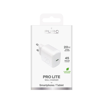 Puro PROLITE 20W USB-C Wall Charger - White_1