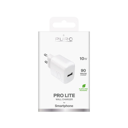 Puro PROLITE 10W USB-A Wall Charger - White_1