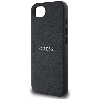 Guess PU Grained Classic Logo case with MagSafe for iPhone 16e - black_5