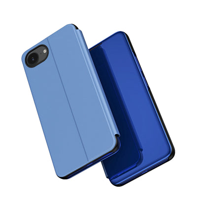 Clear View Case for iPhone 16e Flip Cover - Blue_0