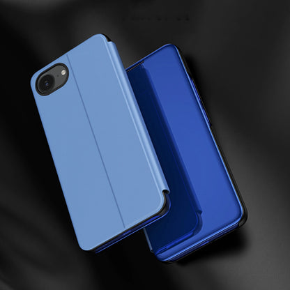 Clear View Case for iPhone 16e Flip Cover - Blue_2
