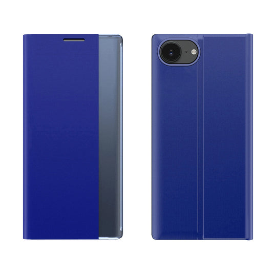 New Sleep Case iPhone 16e Flip Cover with Stand - Blue_0