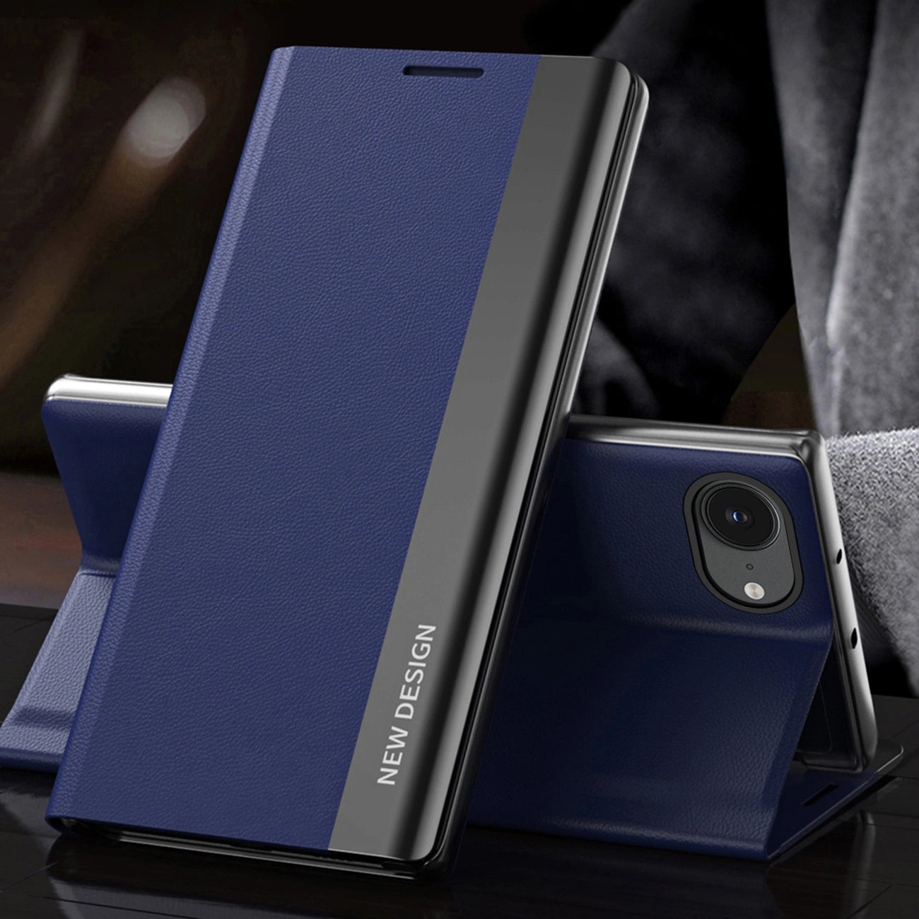 Sleep Case Pro for iPhone 16e with Flip and Stand - Blue_1