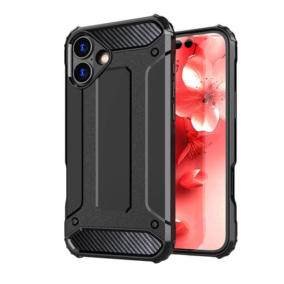 Hybrid Armor Case for iPhone 16e - Black_1