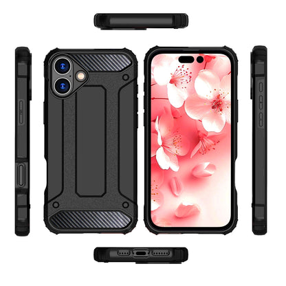 Hybrid Armor Case for iPhone 16e - Black_3