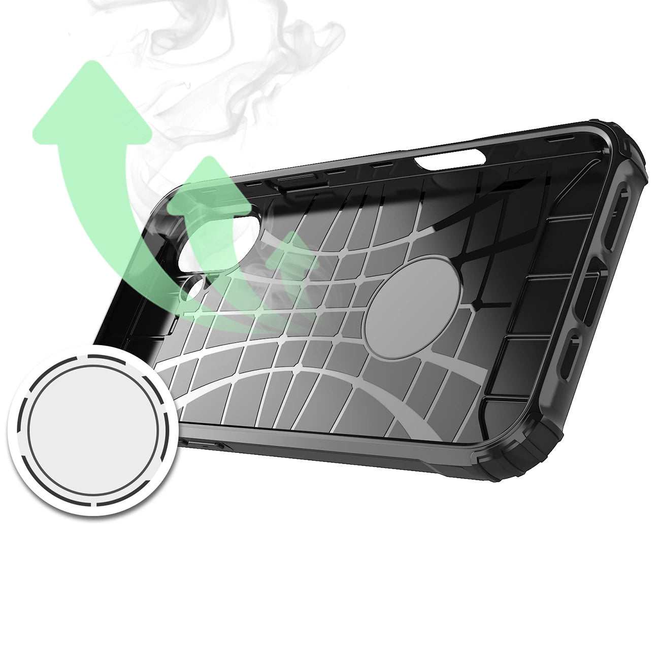 Hybrid Armor Case for iPhone 16e - Black_5