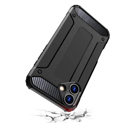 Hybrid Armor Case for iPhone 16e - Blue_4