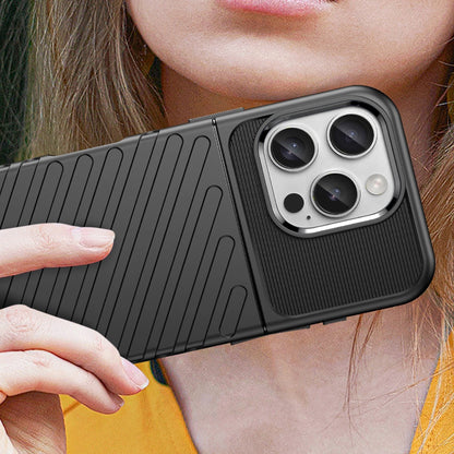 Thunder Case for iPhone 16e Silicone Armored Cover - Black_4