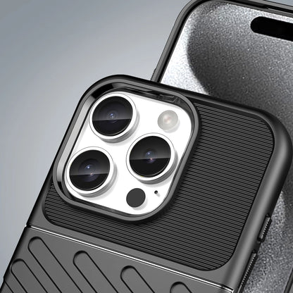 Thunder Case for iPhone 16e Silicone Armored Cover - Black_5
