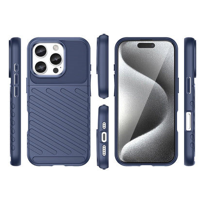 Thunder Case for iPhone 16e Silicone Armored Cover - Blue_2