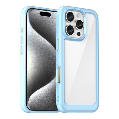 Outer Space Case for iPhone 16e Flexible Frame Cover - Blue_0