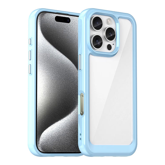 Outer Space Case for iPhone 16e Flexible Frame Cover - Blue_0