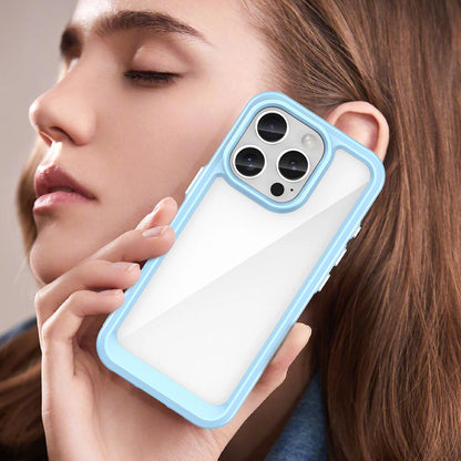 Outer Space Case for iPhone 16e Flexible Frame Cover - Blue_6
