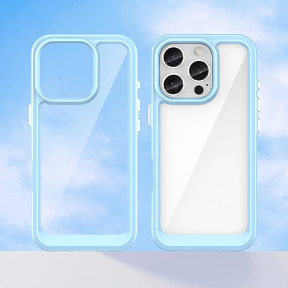 Outer Space Case for iPhone 16e Flexible Frame Cover - Blue_7